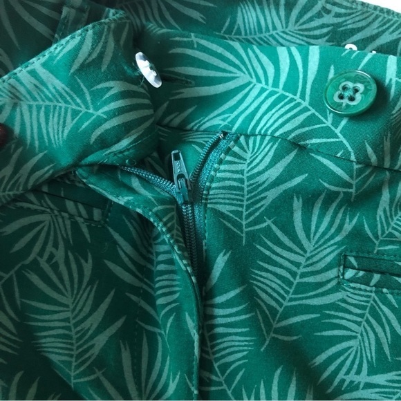 Betabrand Cabana Leaf Print Yoga Dress Pant Crops XSP - Picture 10 of 15